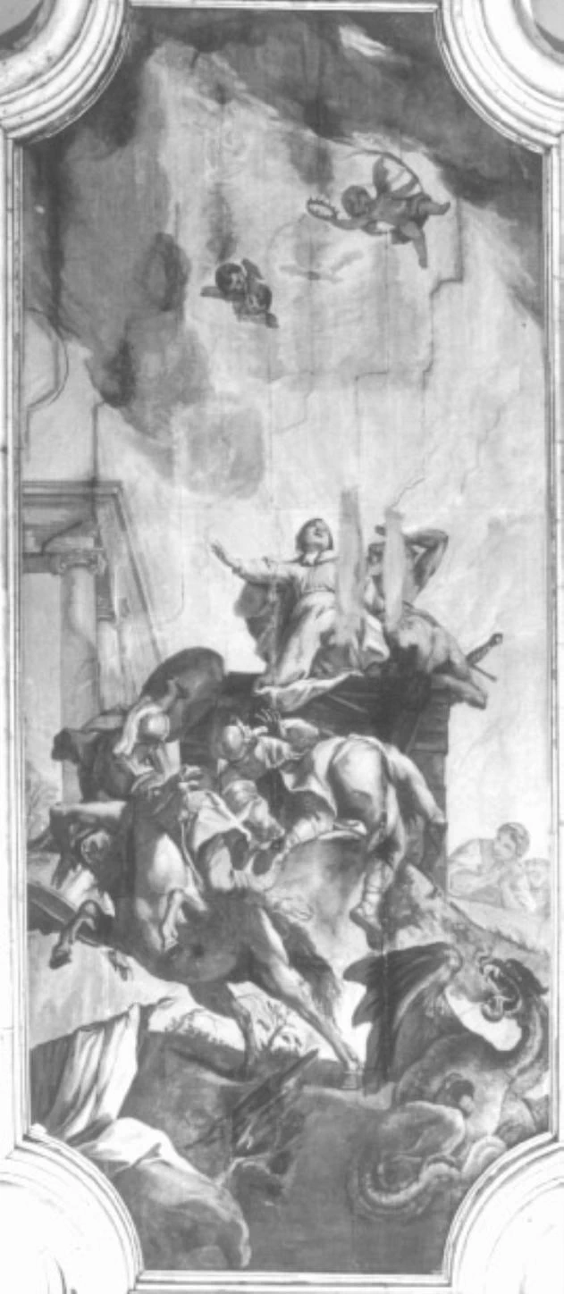 Martirio e Gloria di Santa Margherita - Oratorio di S. Margherita, Padova - attribuito